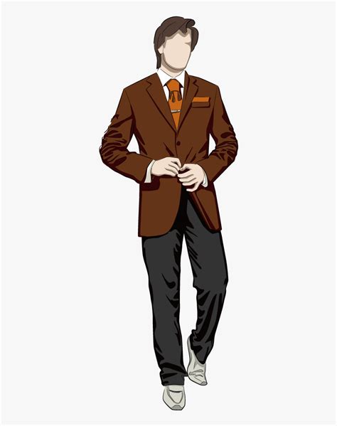 Gentleman Vector Formal Man Mens Illustration For Fashion Hd Png