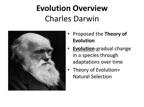 Ppt Evolution Overview Charles Darwin Powerpoint Presentation Free