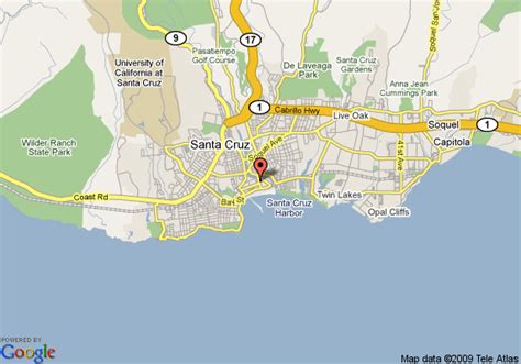 Map Of Super 8 Motel Santa Cruzbeachboardwalk West Santa Cruz