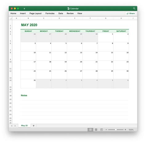 Calendar · Excelize Document