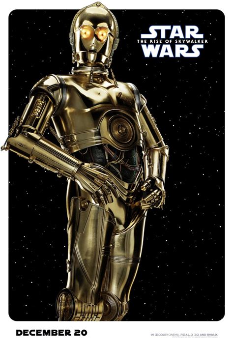 C 3po See Every Star Wars The Rise Of Skywalker Character Poster