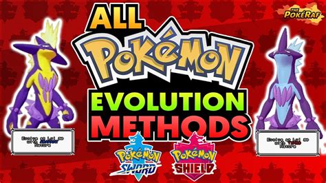 All New Evolution Methods In Pokémon Sword And Shield How To Getall