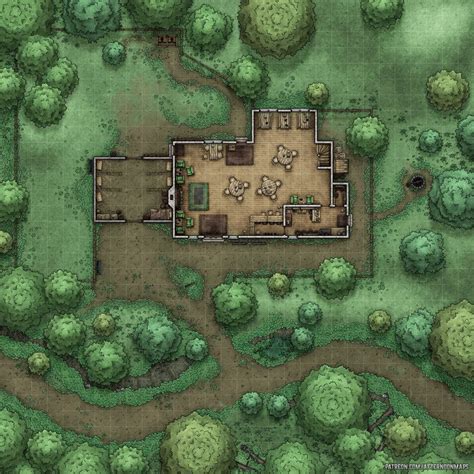 11 Dnd Tavern Map Tavern Map Battle Maps Half Pint Fantasy Version Rpg