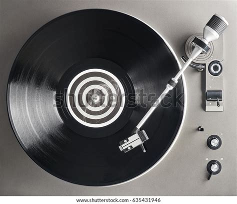 Turntable Vinyl Record Player Retro Audio Stock Photo Edit Now 635431946