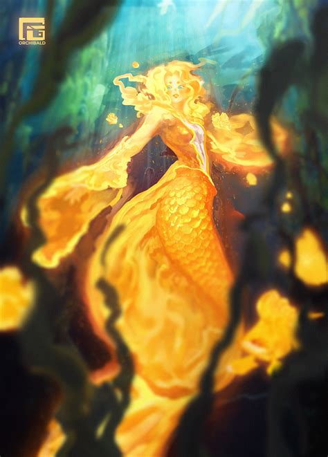 Artstation Mermay 2023 Sona The Golden Mermaid