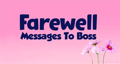 130 Best Farewell Messages And Wishes To Boss Wishesmsg