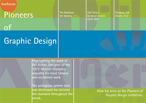 Otl Aicher Pioneers Of Graphic Design On Behance