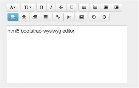 Twitter Bootstrap Html Wysiwyg Rich Text Editor
