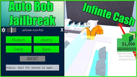 Roblox scripts you can execute when using an exploit from our site. *NEW/Updated* Roblox Hack/Script | Jailbreak Auto Rob GUI ...