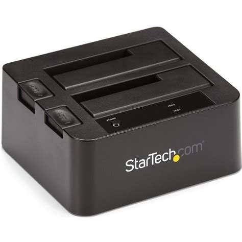 StarTech Com Dual Bay USB 3 1 To SATA Hard Drive Docking Station 2 5 3
