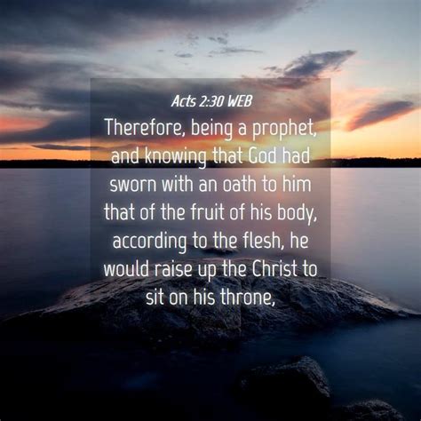 Acts 230 Web Therefore Being A Prophet And Knowing That God
