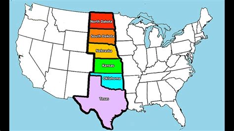 Usa Great Plains States Rap The Map To Learn The States And Capitals