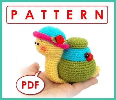 Natalie The Snail Crochet Toy Amigurumi Pattern Pdf Etsy Free Download Nude Photo Gallery
