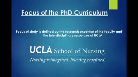 Ucla School Of Nursing Phd Info Session 2018 08 08 Youtube