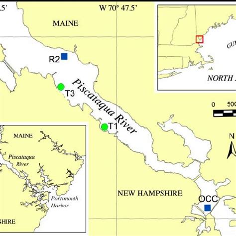 Map Of Nhpa Eelgrass Monitoring Sites Within The Piscataqua River And