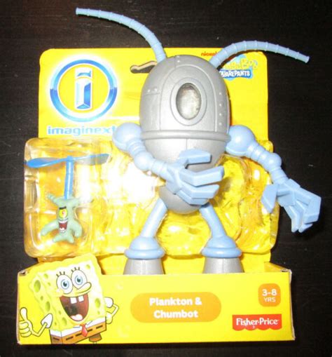 Imaginext Spongebob Plankton And Chumbot 2 Pack Figure Set Toys R Us