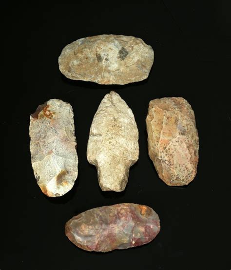 Sold At Auction Five Native American Stone Tools Archaic And Woodland