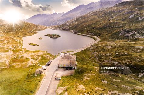 Luftbild San Bernardino Pass Luftbilderschweizch