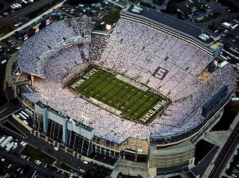 Penn State Aerial View Of Beaver Stadium Photograph By Steve Manuel