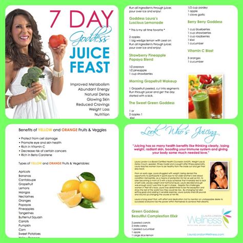 Juicing Recipes And Tips 7 Day Goddess Juice Feast