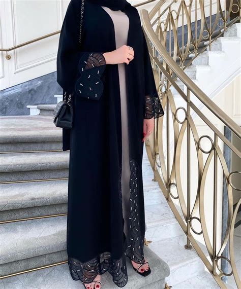 Black Dubai Style Abayas You Will Love Abaya Designs Abayas Fashion
