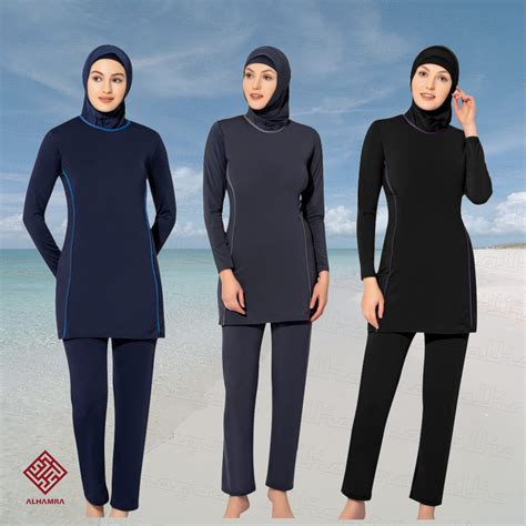Alhamra Full Cover Modest Swimwear Swimsuit Ladies Sportswear Plus