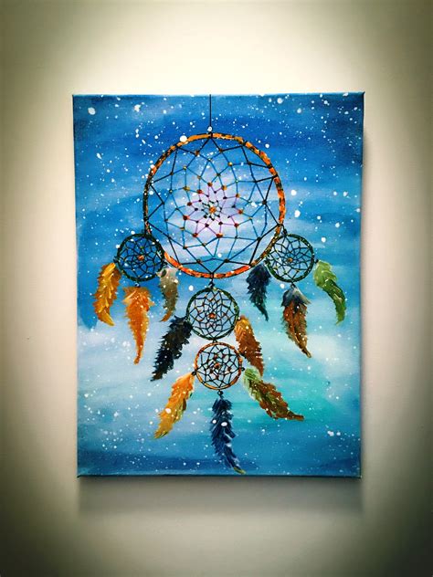 Dream Catcher Painting On Canvas At Explore