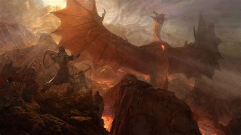 Fantasy Dragon Is Roaring In A War 4k Hd Dreamy Wallpapers Hd