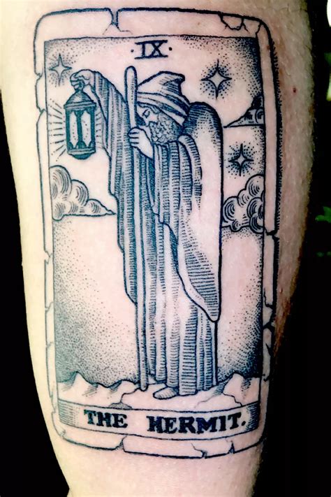 Tattoo Uploaded By Frank Gonzalez The Hermit Tarot 693069