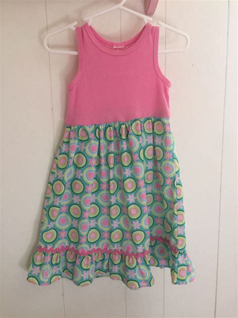 Upcycled T Shirttank Maxi Dress Toddler Size 24 Months2t By