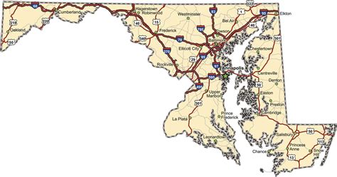 Maryland Map Location And Geography