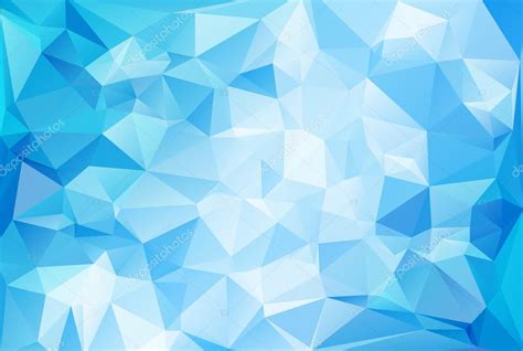 Blue Light Polygonal Mosaic Background Vector Illustration Business