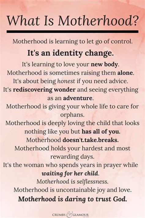 What Is Motherhood Quotes About Motherhood Mom Life Quotes