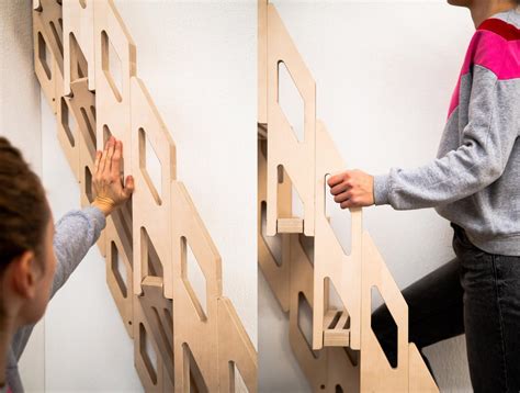This Folding Staircase Is Perfect For Tiny Homes Or Apartments With Lofts