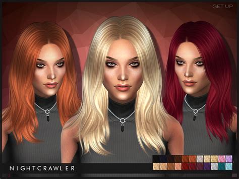 Gallery Of The Sims Resource Get Up Hairstyle By