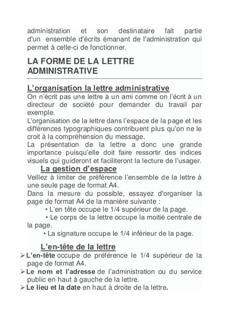 45 Exemple De Lettre Administrative A Forme Personnelle