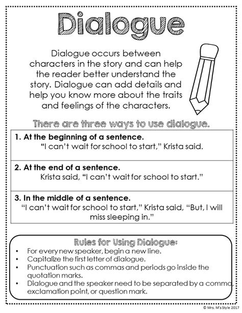Dialogue Writing Worksheets For Grade 4 Kamberlawgroup