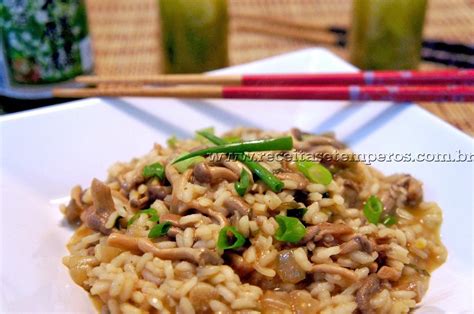 Receita De Risoto De Shimeji Receitas E Temperos Risoto De Shimeji