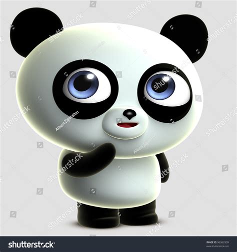 Cute Cartoon Panda Stock Illustration 96362909 - Shutterstock