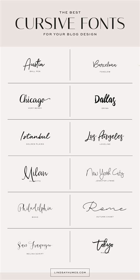 How To Use Cursive Fonts In Your Blog Design Best Cursive Fonts