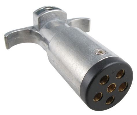 I need a constant power sorce at the rear of the truck for a rear view camera and i was thinking about tapping the black wire at the back of the 7 way plug. Pollak 6-Pole, Round Pin, Trailer Wiring Connector ...