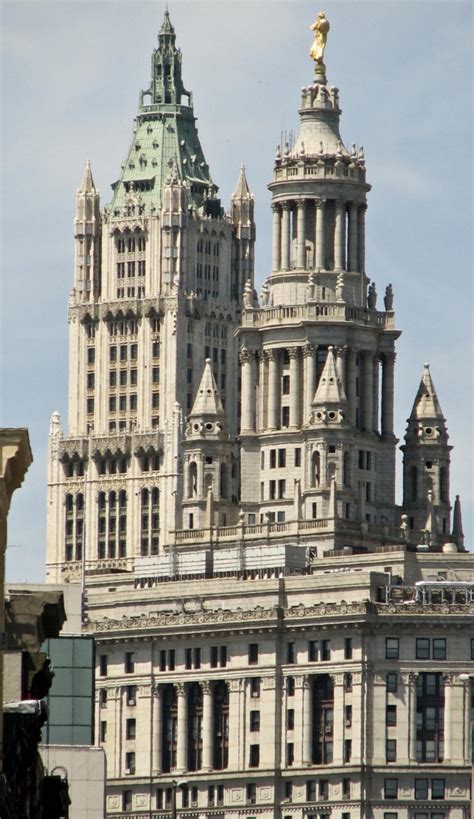 The Neo Classical Manhattan Municipal Building With The Neo Gothic