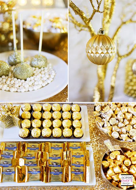 The Gold Trend How To Set Up A Holiday Gold Candy Table