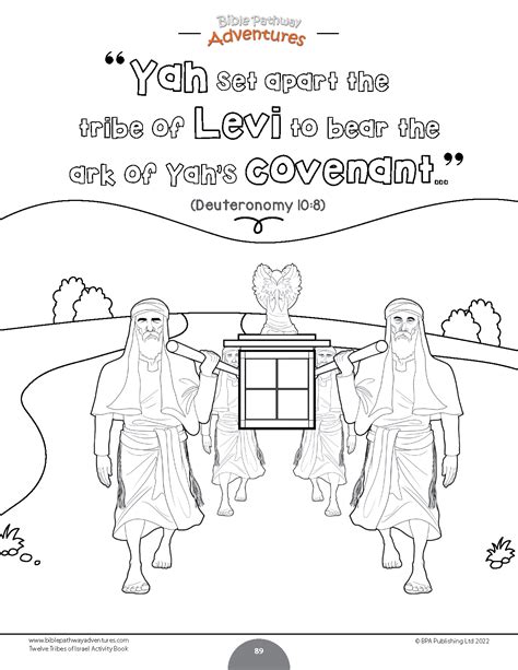 12 Tribes Of Israel Coloring Page