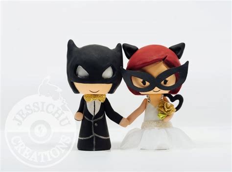 Batman And Catwoman Wedding Cake Topper And Custom Figurines Dc Comics