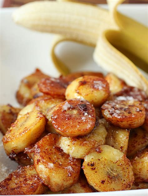 The raw banana fry recipe is simple and easy to prepare, yet some tips and suggestions while frying it. Pan Fried Cinnamon Bananas. The Healthy Alternative Snack