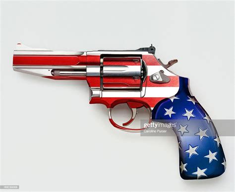 Stars And Stripes On Gun High Res Stock Photo Getty Images
