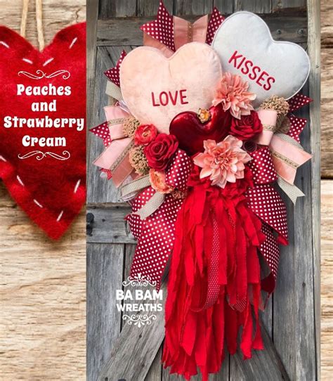 Ba Bam Wreaths On Instagram Peaches And Strawberry Cream Valentine