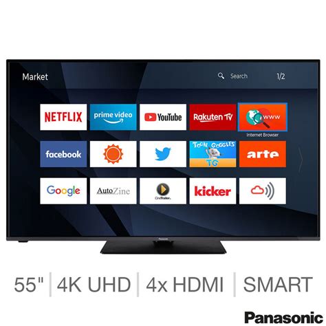 Watch over 100 tv channels. Panasonic 55HX580BZ 55 Inch 4K Ultra HD Smart TV | Costco UK