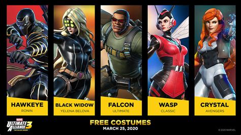 Marvel Ultimate Alliance 3 Reveals Free Dlc Skins